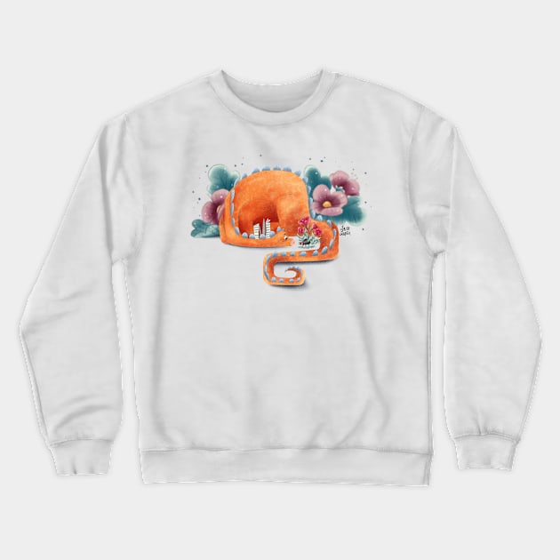 Dinosaurs Crewneck Sweatshirt by Lu Lapin